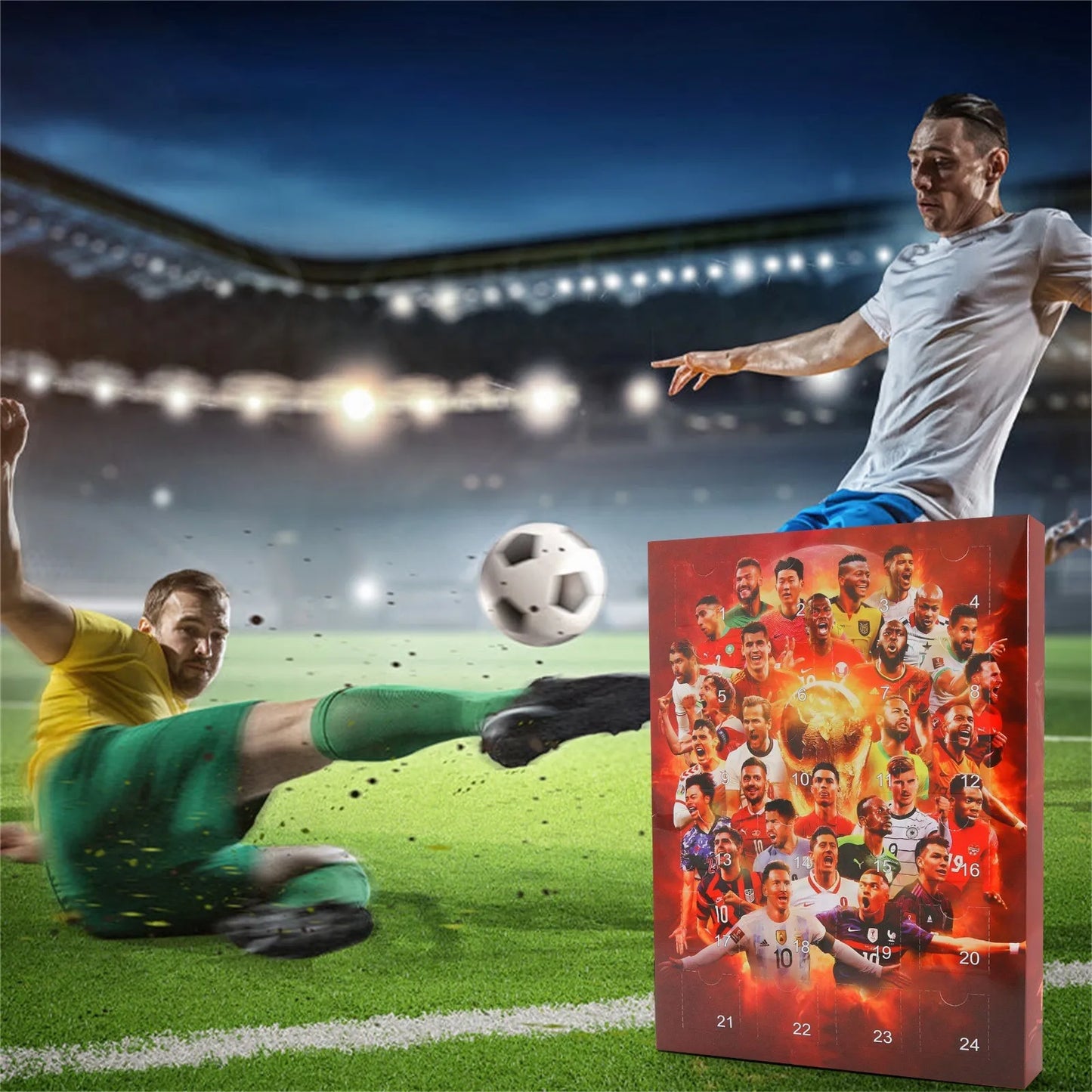 Echte Fussballfans lieben diesen Adventskalender mit kleinen Minifiguren.