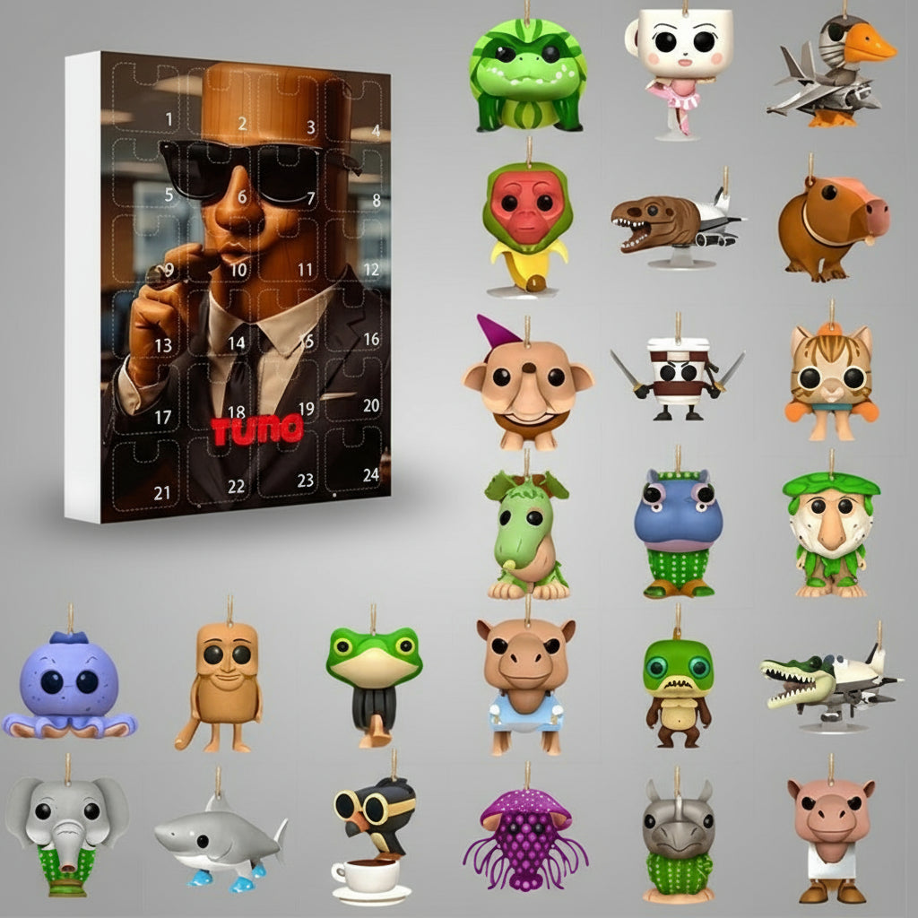 Tung Tung Tung Sahur 3 Adventskalender 2025 mit 24 kultigen Figuren und lustigem Meme-Charme.