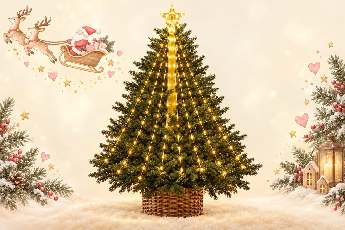 Wie viele Meter Lichterkette für den Weihnachtsbaum?