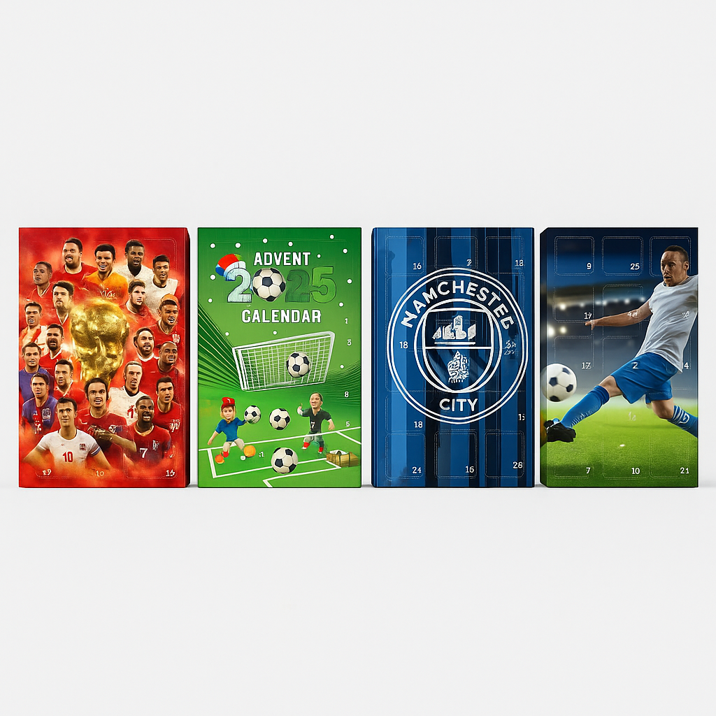 Fussball - Fans | Adventskalender 2025, perfekt für Kinder und Sammler mit 24 Überraschungen.