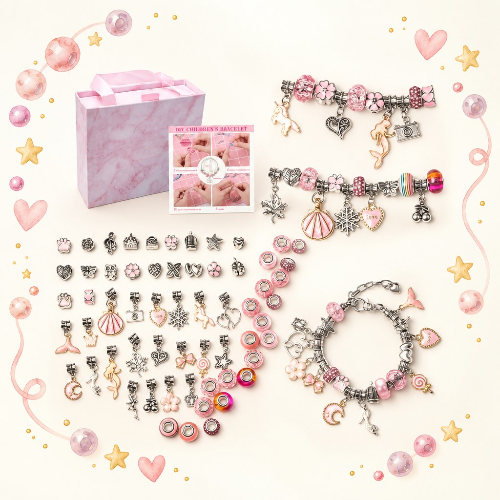 DIY Schmuck Set mit Charms und Armbändern zum Selbermachen