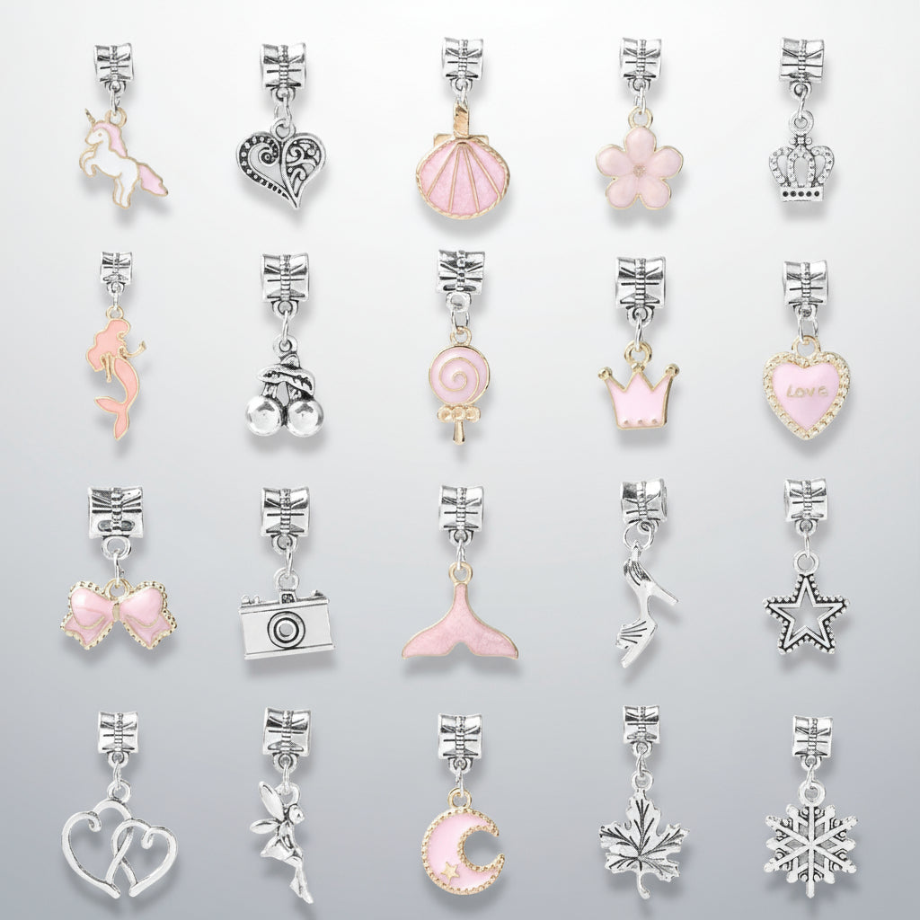 Edle Schmuck Anhänger verschiedene Formen für den Adventskalender.