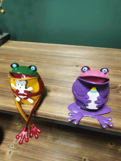 Frosch Figur Garten – Dekorativer Akzent auf Terrasse, Balkon und im Blumenbeet