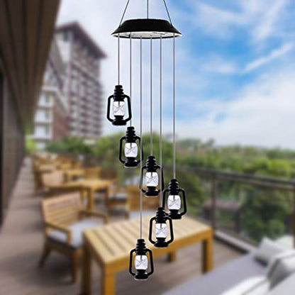 Solar Windspiel LED Laterne – Automatisches Licht bei Einbruch der Dunkelheit