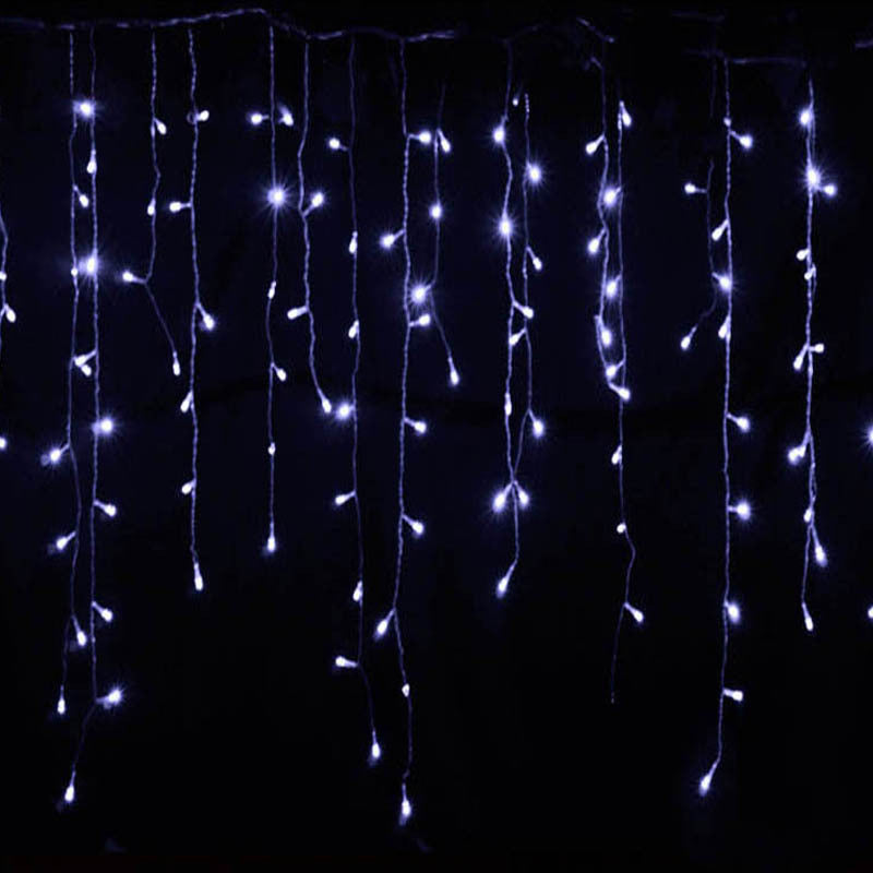 Eiszapfen Lichterkette mit Steckdose 220V wetterfest IP44 für Pergola Hecke und Sitzplatz