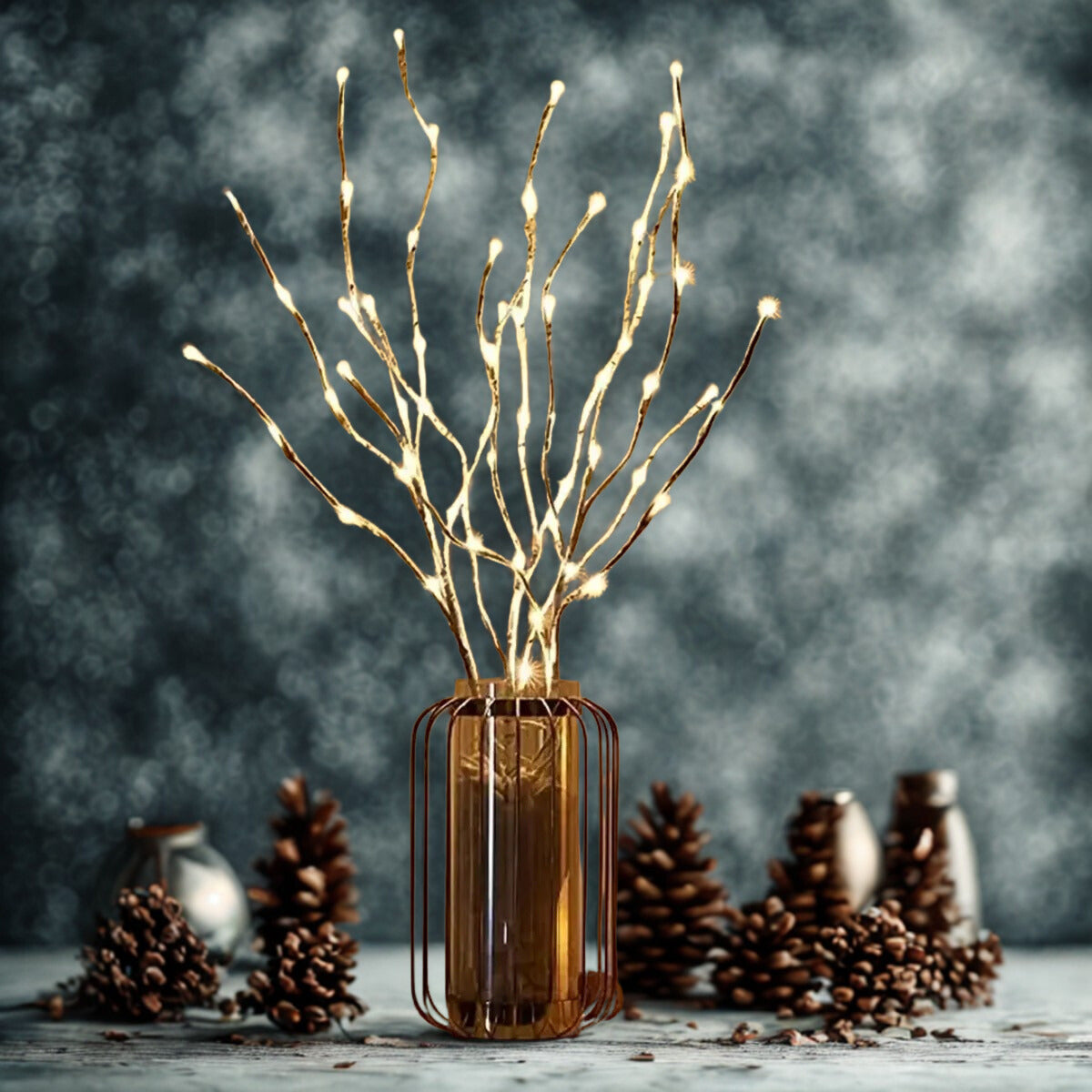 Flexible dekorative Zweigbeleuchtung für Wohnzimmer und Tisch