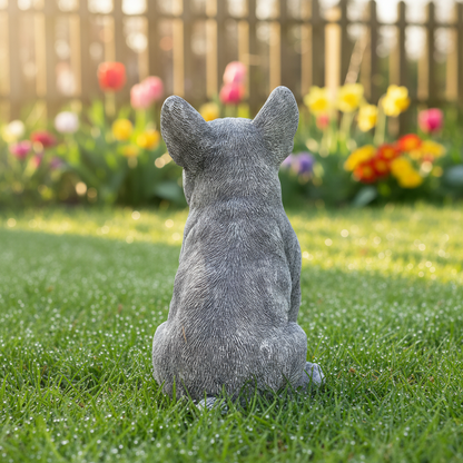 Hundefigur Gartendeko aus Harz - Hund Statue Figur
