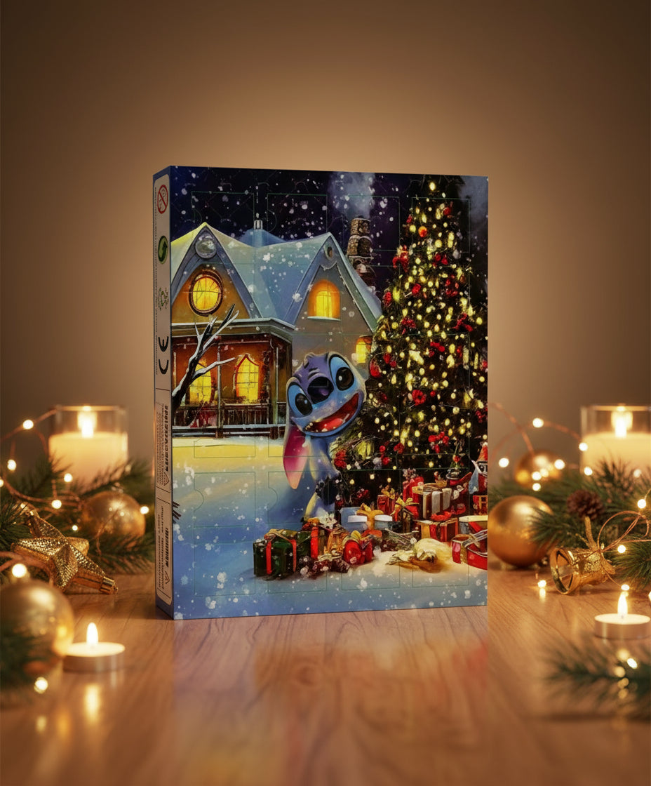 Advent mit Stich und Lilo. Adventskalender mit Mini-Figuren.