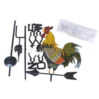 Windspiel Metall Gartenstecker Bauernhof Wetterfahne Gartendeko