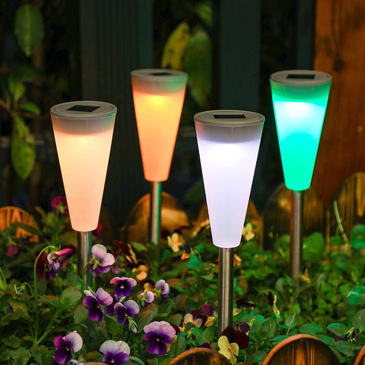 Solar Laterne Outdoor wasserdicht aus Metall mit warmweissem LED-Licht für Garten und Terrasse