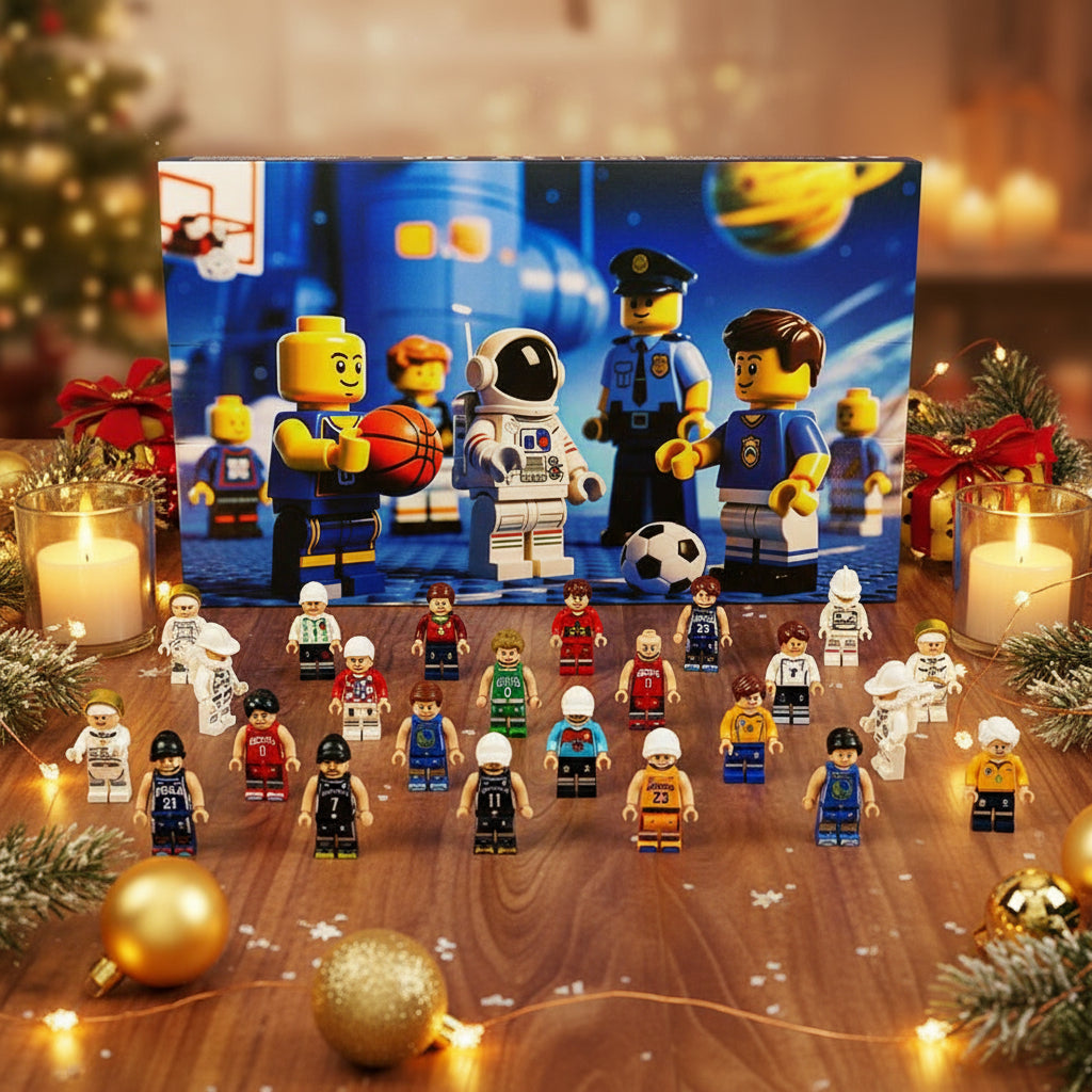 Adventskalender 2025 mit Berufen-Figuren von lumoraX, ideal für kreative Kinder, voller aufregender Charaktere und Lernmöglichkeiten.