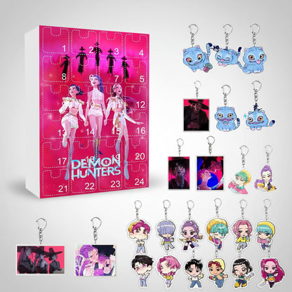 K-Pop Adventskalender mit Anhänger für die Mädchen Tasche.