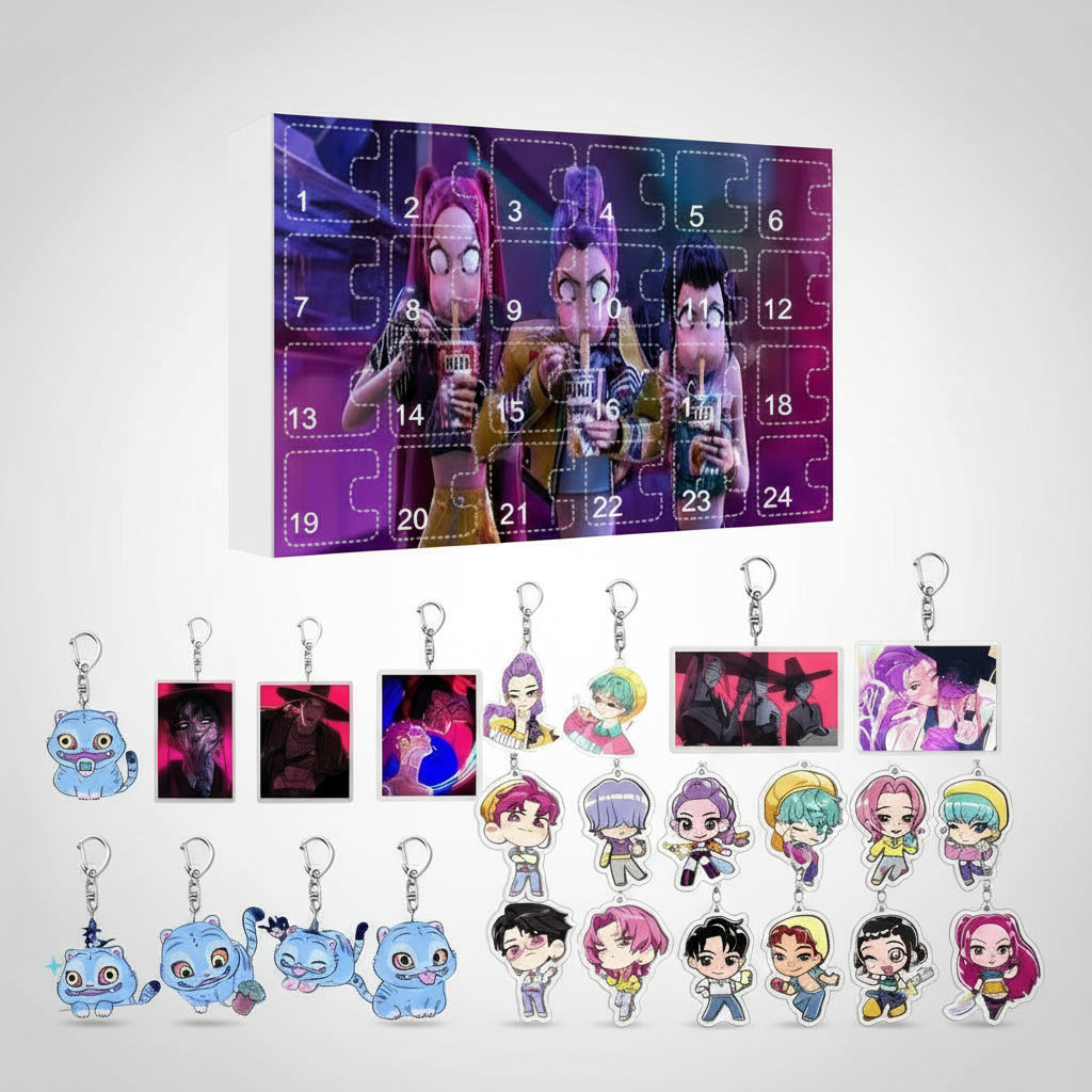K-Pop Adventskalender 2025 einzigartiges Design mit Anhänger für den Rucksack