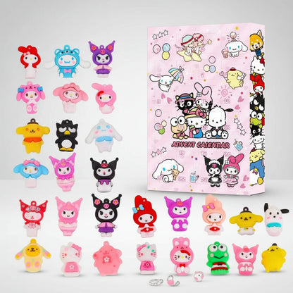 Hello Kitty, Kuromi und ihren Freunden in einem wunderschönen Adventskalender.