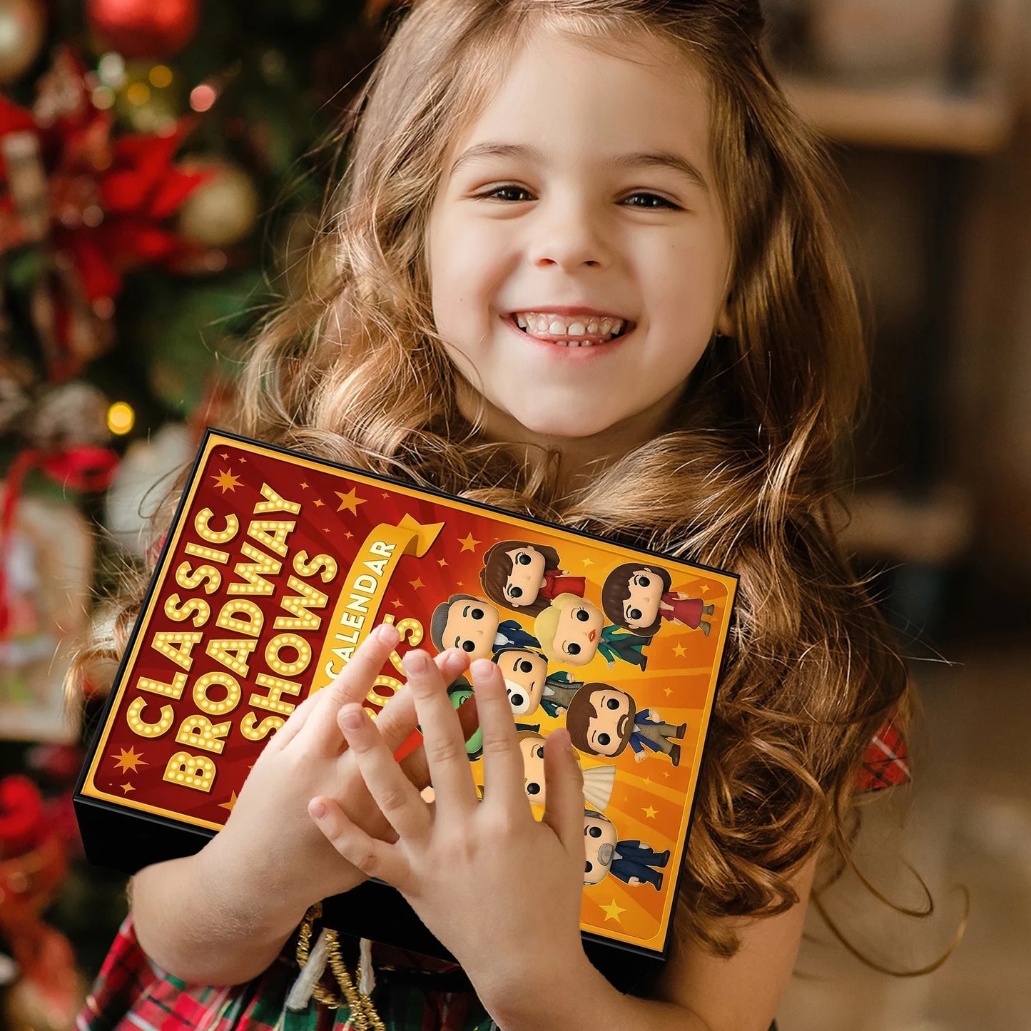 Zusammenstellung der 24 Türchen des Klassischen Broadway Shows Adventskalenders 2025, bereit für die Adventszeit.