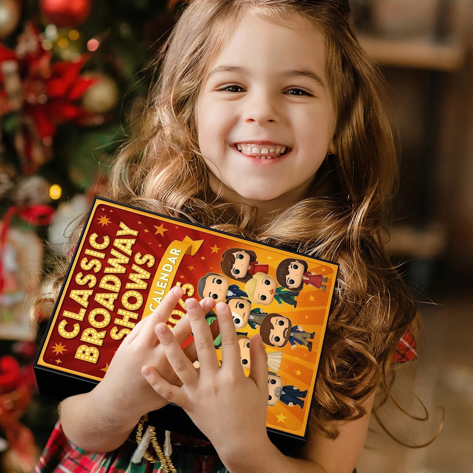 Zusammenstellung der 24 Türchen des Klassischen Broadway Shows Adventskalenders 2025, bereit für die Adventszeit.