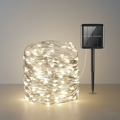 Wasserdichte Solar Lichterkette IP65 für Ausseneinsatz bei jedem Wetter