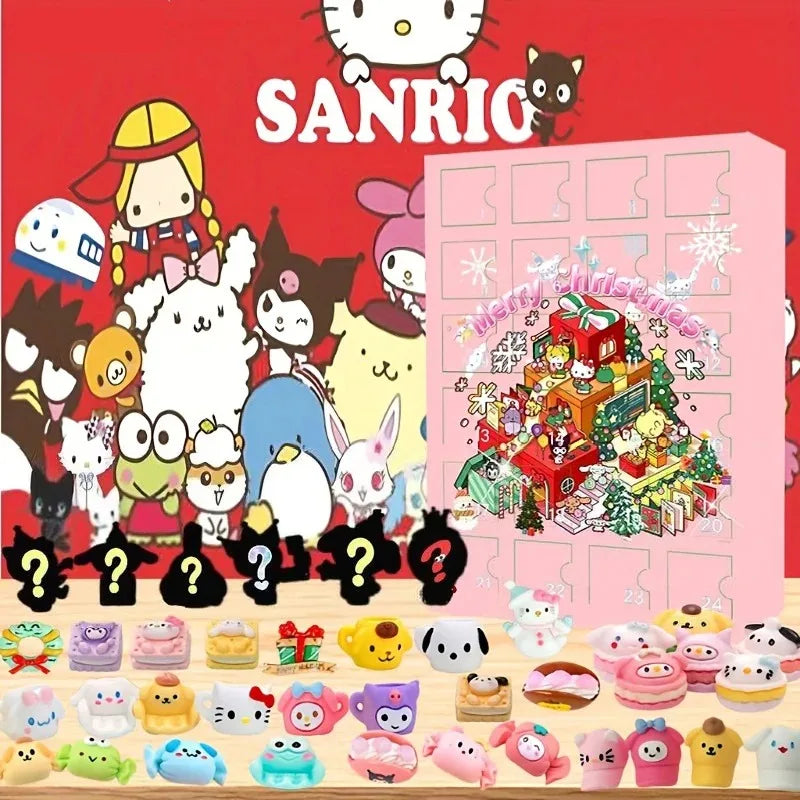 Sanrio Adventskalender 2025, mit schönen gemalten Mini-Figuren.
