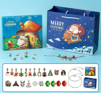 Adventskalender „Festliches Winterzauber-Set“ mit Armband & Anhängern - Entdecke jeden Tag neue Schmuckanhänger für dein persönliches Armband im tollen Adventskalender Festliches Winterzauberset.