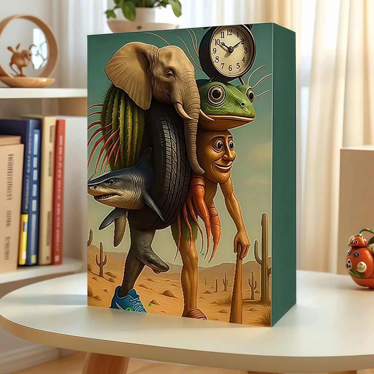 Brainrot Adventskalender Box Elefant und Frosch im Kinderzimmer