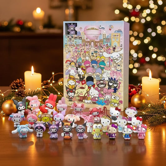 Hello Kitty, Kuromi und weitere Sanrio-Freunde in einem Adventskalender 2025.
