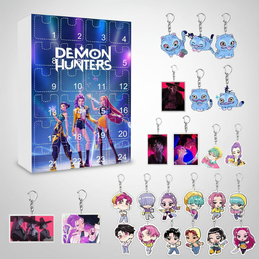 Demon Hunter Schlüsselanhänger in einem cool Adventskalender.