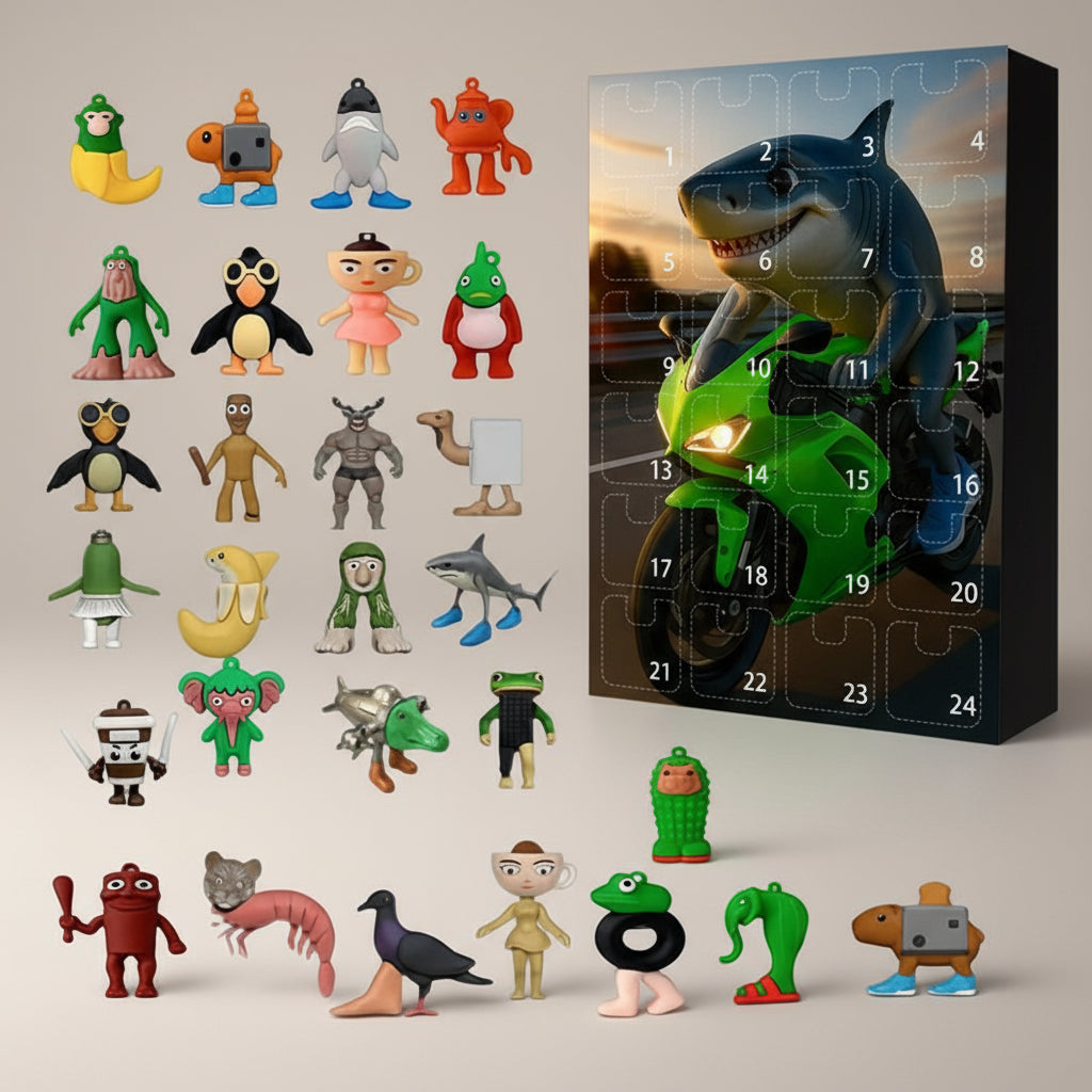 Tralaleo Tralala Adventskalender 2025 mit verrückten Mini-Figuren – kreative Geschenkidee für Kinder und Popkultur-Fans.