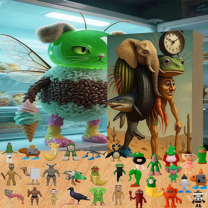 Brainrot Adventskalender mit Figuren Tung Tung Sahur und Tralalero Tralala