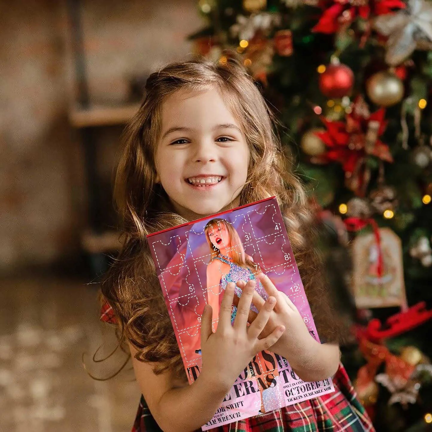 24 verschiedene Taylor Swift Pop-Figuren Schlüsselanhänger aus Adventskalender