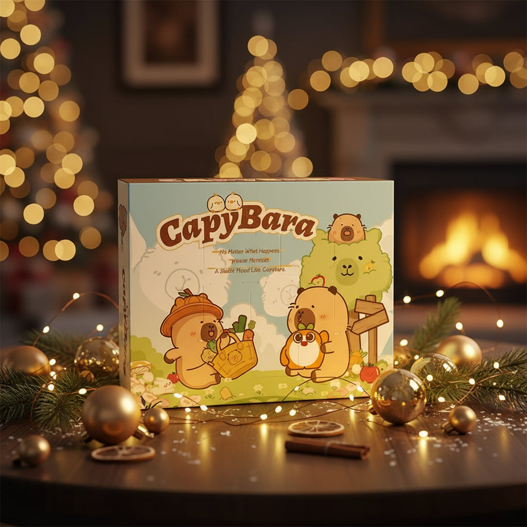 Capybara Adventskalender 2025 mit lieblichem Capybara-Designs