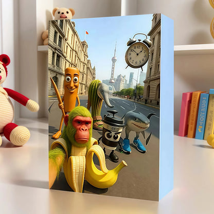 Brainrot Adventskalender Box Chimpanzini Bananini auf dem Tisch