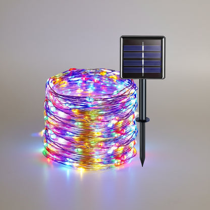 Flexible Solar Kupferdraht Lichterkette für kreative Gartendekoration und Terrasse