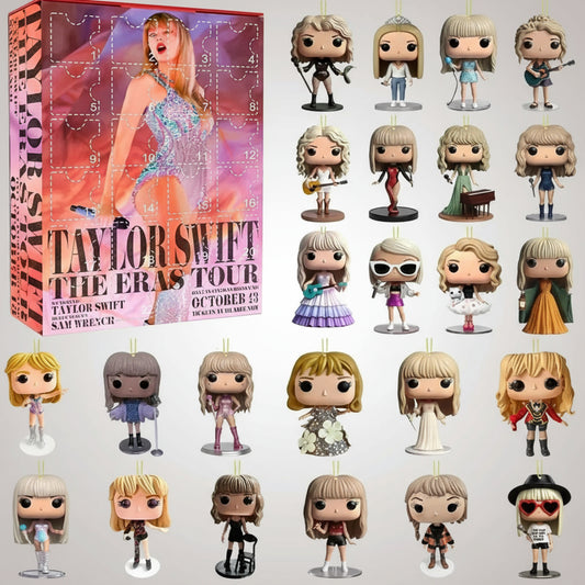 Taylor Swift Pop Schlüsselanhänger Adventskalender 2025 mit 24 Figuren