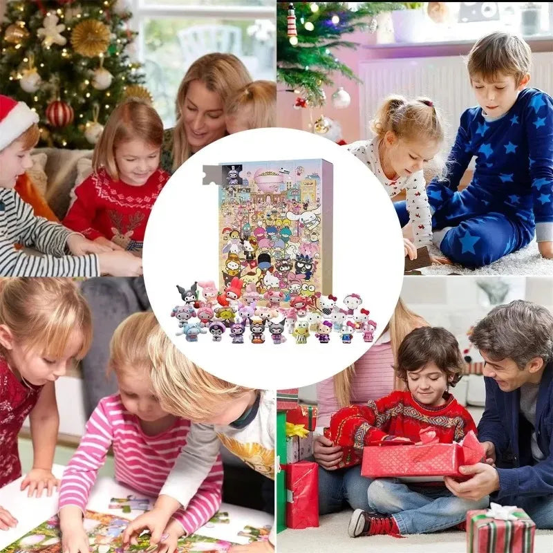 Hello Kitty / Kuromi Adventskalender 2025 mit Figuren der Kinderserie.