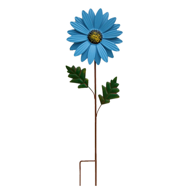 lumoraX Gartenstecker Schmiedeeisen Blumentopf Halter Metall Outdoor Gartendeko Blumen Stecker