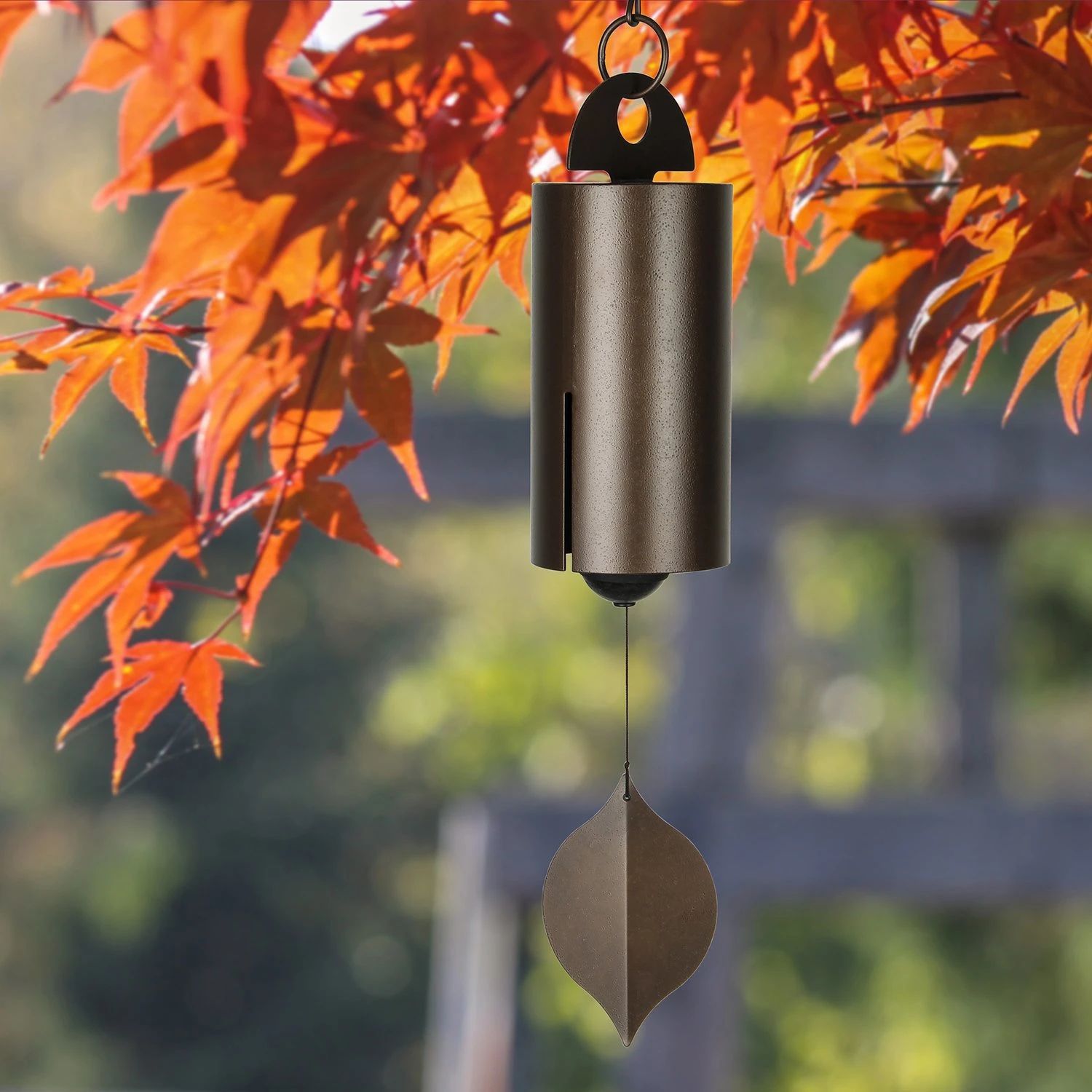 Windspiel Metall Garten – Einstabiges Klangspiel an der Terrasse
