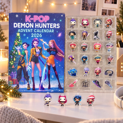 K-Pop Demon Hunters Adventskalender Variante 2D Blau mit Anhängern