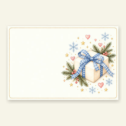 Motiv des Geschenkgutschein Winters im Aquarell-Stil von lumoraX