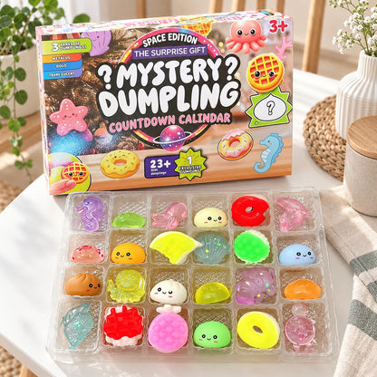 Inhalt Squishy Adventskalender Meerestiere: 24 Squishies im Einsatz